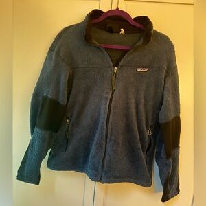 Women's Vintage 90's Patagonia USA Regulator Cobalt Fleece Jacket Sz S